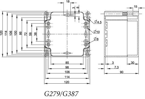 Maßbild G279-IP67