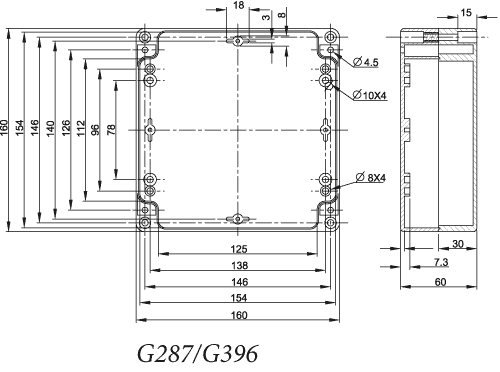 Чертеж G287C-IP67