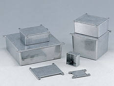 Diecast aluminium enclosures with the flanges G0xxxF